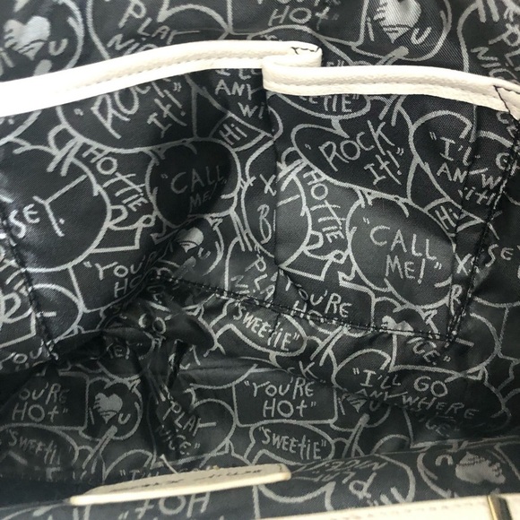 Betsey Johnson Spring Florals Large Double Handle Bag Big Bows Colorful 17X12” - Picture 12 of 13